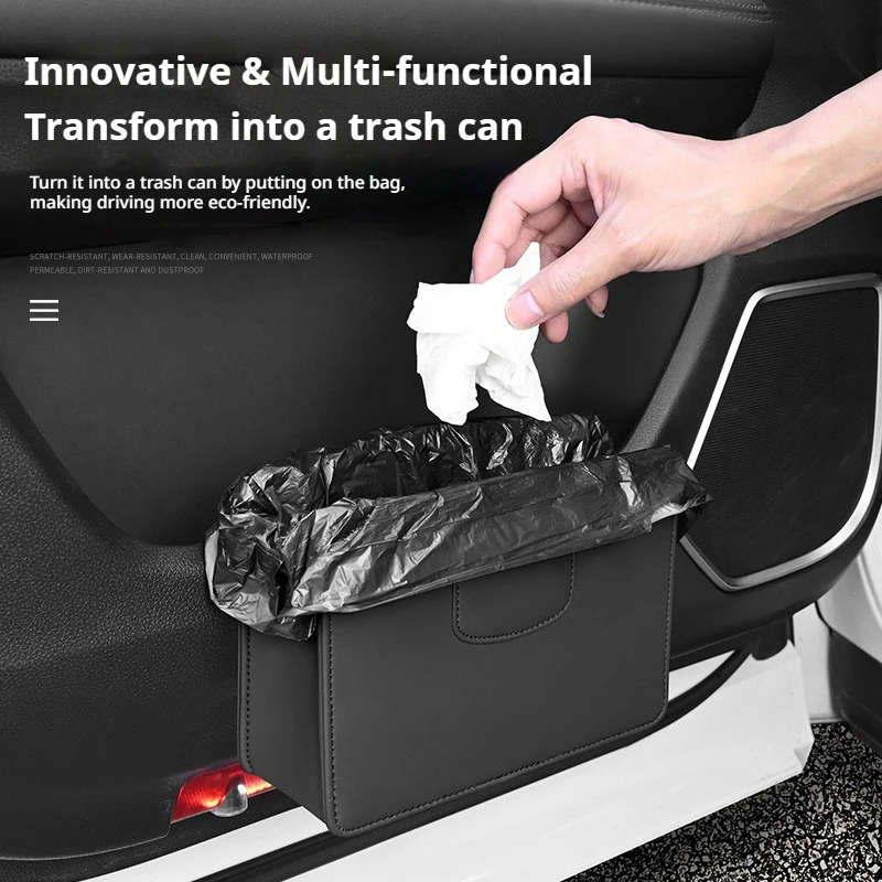 1 pack car leather storage box door trash can seat back garbage bag car door storage leather storage bag car accessories tools
1 pack car leather storage box door trash can seat back garbage bag car door storage leather storage bag car accessories tools