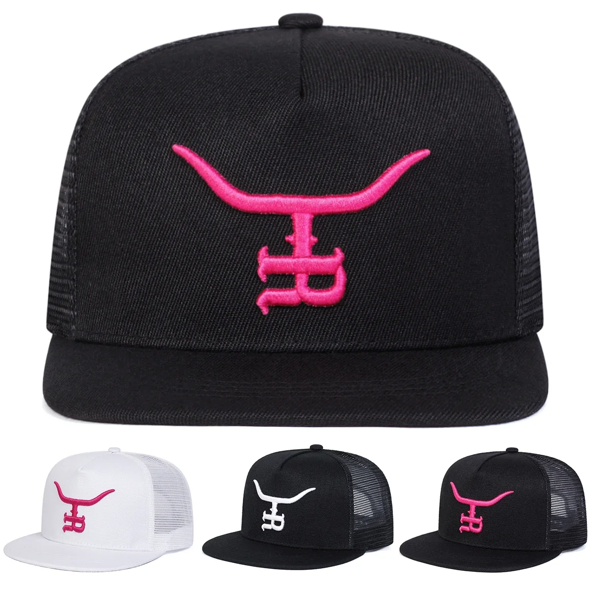 Unisex R Letter Bull Head Embroidery Hip-hop Net Hats Spring Summer Outdoor Adjustable Casual Baseball Caps Sunscreen Hat Cap
Unisex R Letter Bull Head Embroidery Hip-hop Net Hats Spring Summer Outdoor Adjustable Casual Baseball Caps Sunscreen Hat Cap