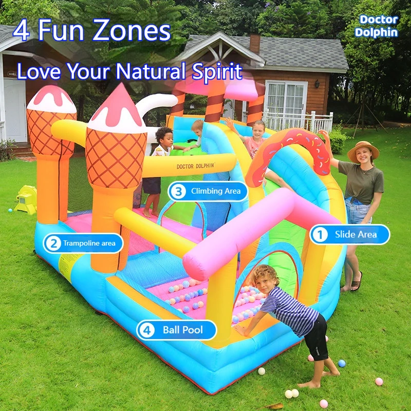 Inflatable castle for children, suitable for indoor and outdoor use, including trampolines, slides, and bouncy castles.
Inflatable castle for children, suitable for indoor and outdoor use, including trampolines, slides, and bouncy castles.