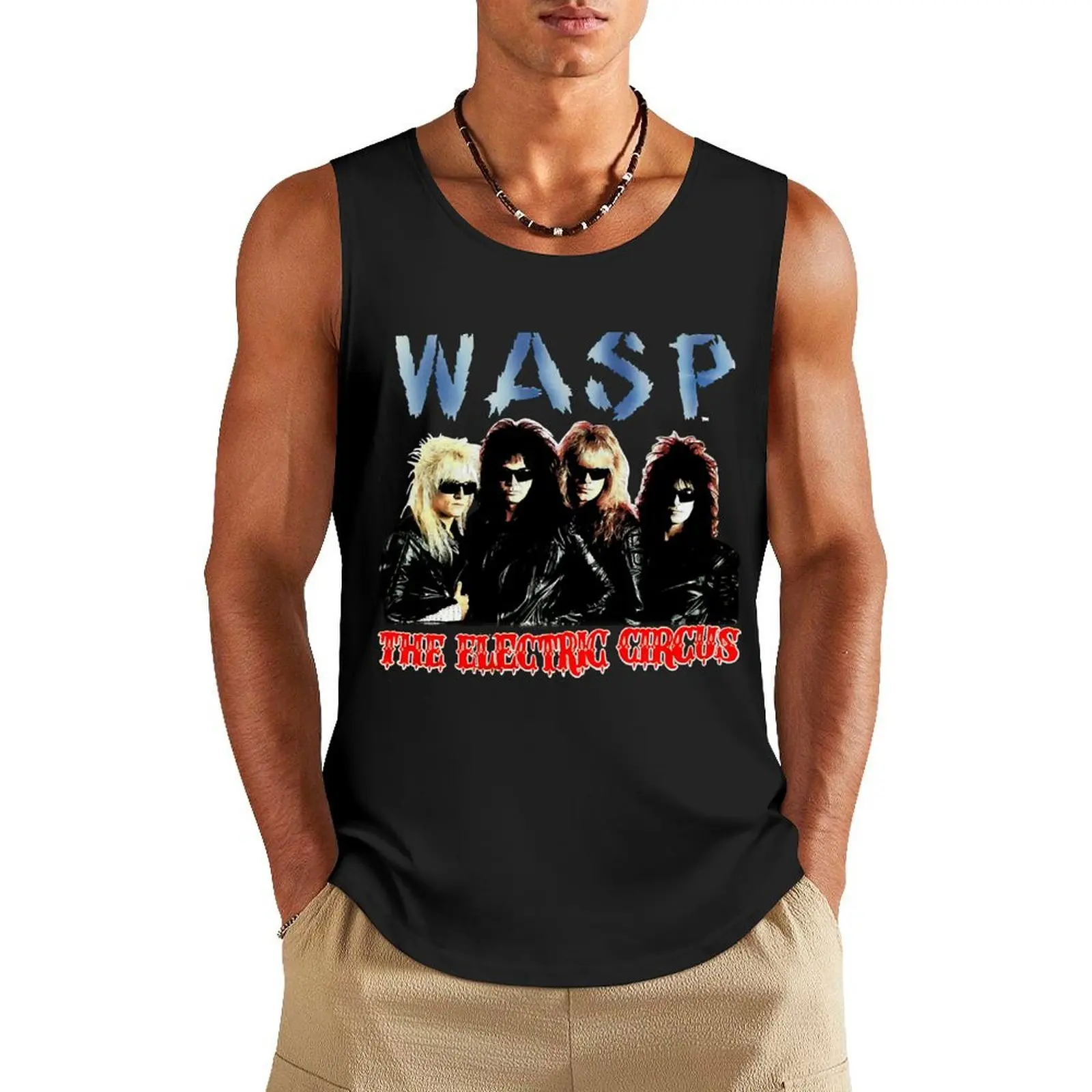 Wasp 1987 the Electric Circus Tour Concert Tank Top Male clothes training weight vest cute tops
Wasp 1987 the Electric Circus Tour Concert Tank Top Male clothes training weight vest cute tops