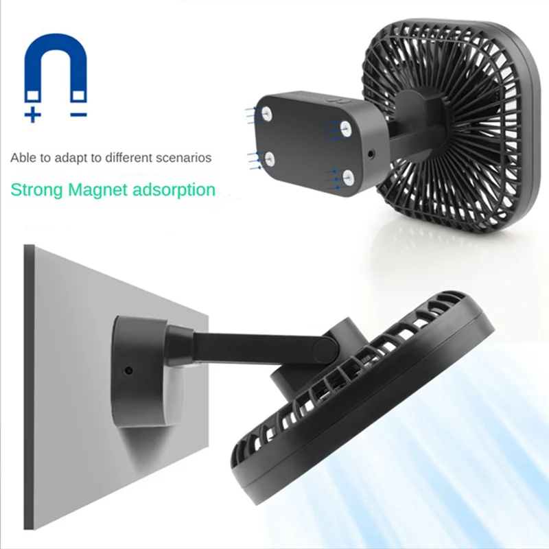 AA41T 90 ° Складной вентилятор, аккумулятор 5000 мАч, USB-размер, охлаждающий вентилятор, циркуляторы воздуха, магнитное поглощение, бесшумный, 3-скоростной, сильный ветер
AA41T 90 ° Складной вентилятор, аккумулятор 5000 мАч, USB-размер, охлаждающий вентилятор, циркуляторы воздуха, магнитное поглощение, бесшумный, 3-скоростной, сильный ветер