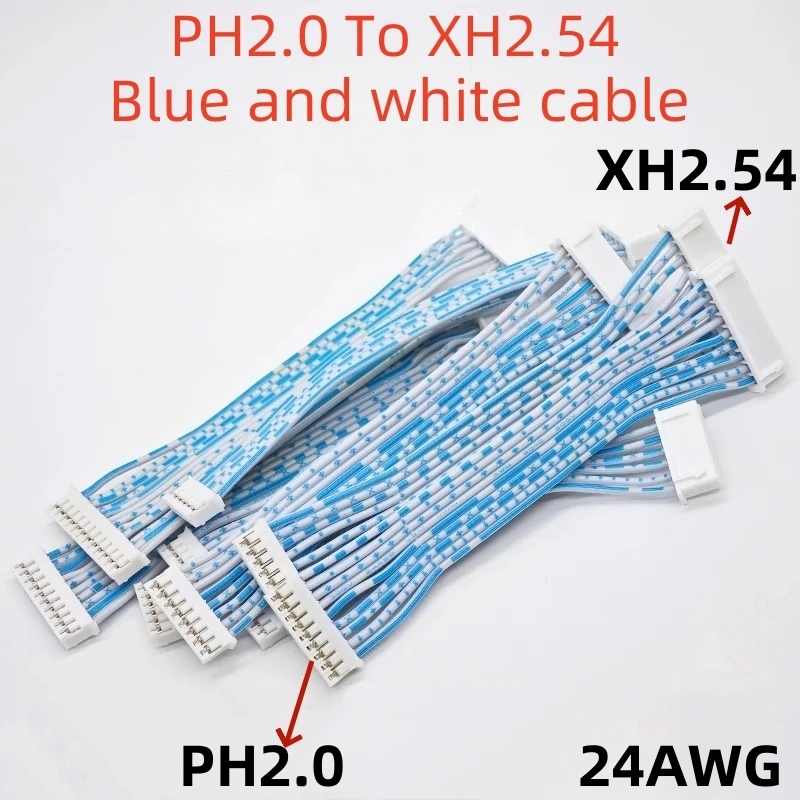 10PCS PH2.0 to XH2.54 blue and white cable double-ended co-directional reverse 2468 #24 electronic cable
10PCS PH2.0 to XH2.54 blue and white cable double-ended co-directional reverse 2468 #24 electronic cable