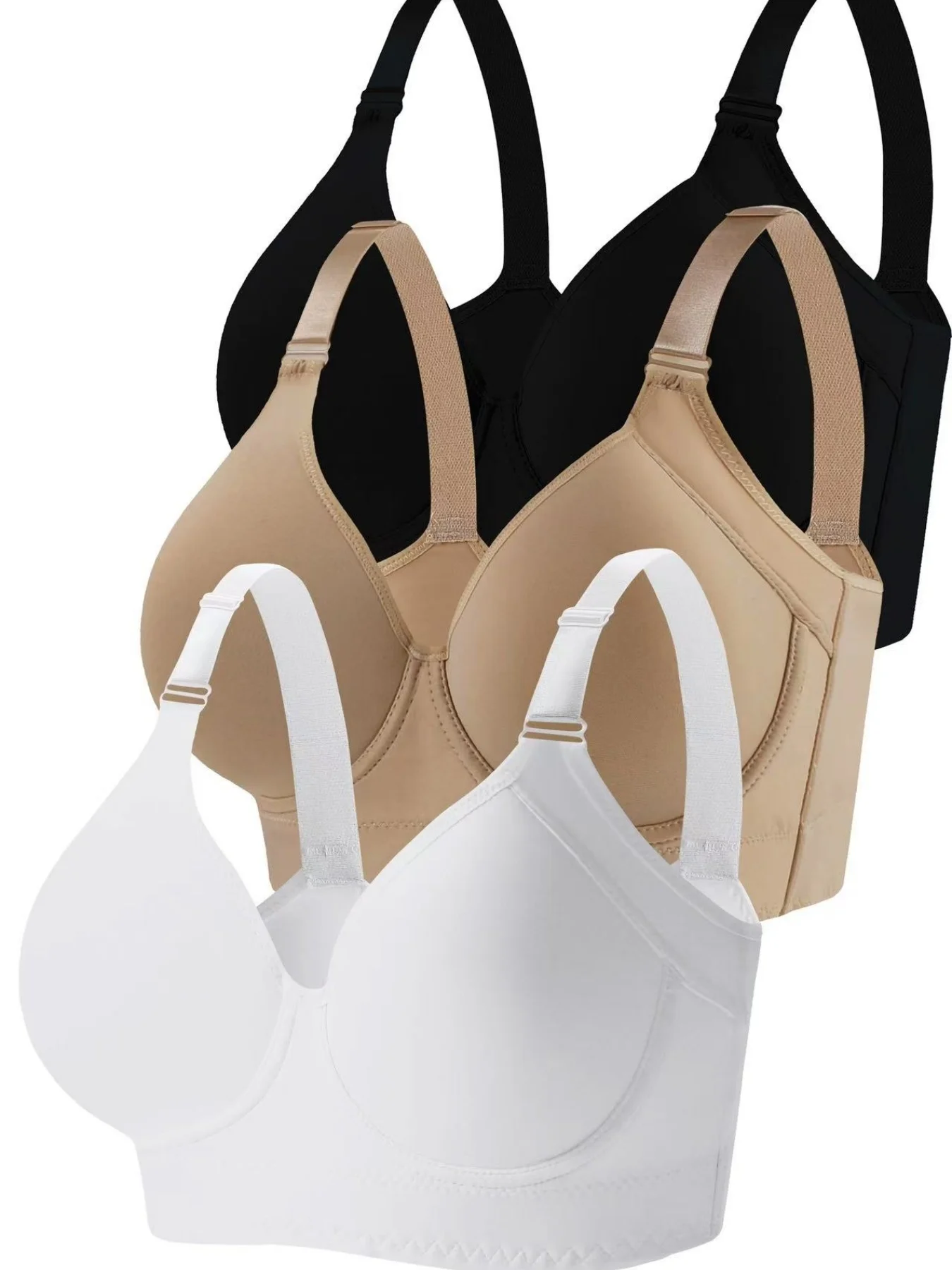 3PCS European size underwire with steel ring, gathered anti sagging bra, sporty and beautiful back, sexy back bra
3PCS European size underwire with steel ring, gathered anti sagging bra, sporty and beautiful back, sexy back bra