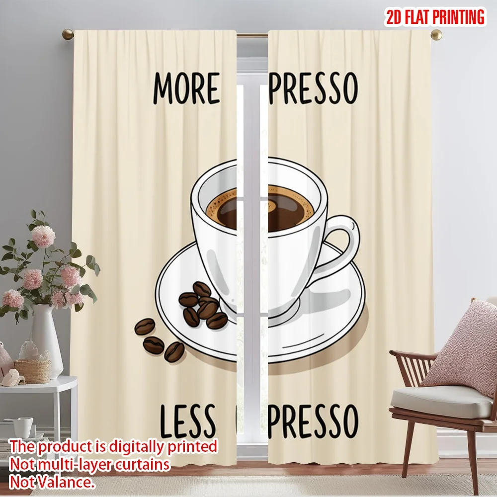 2pcs 2D flat printing Curtains Espresso Coffee Cup Beans Fabric Without Electricity Festive Holiday for All Season celebrations
2pcs 2D flat printing Curtains Espresso Coffee Cup Beans Fabric Without Electricity Festive Holiday for All Season celebrations