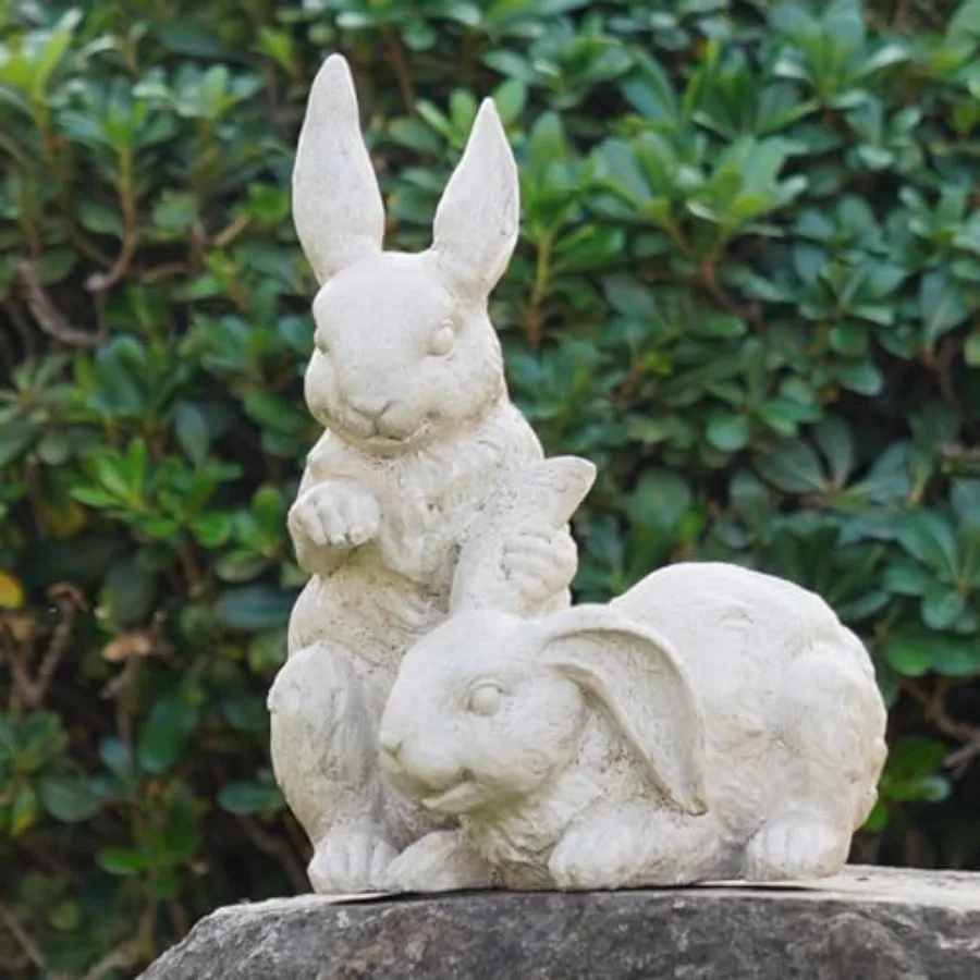 Garden-Statues - Easter Bunny Decor - Rabbit Figurine - Collectible Figurine - Spring 2 Nestled Bunny Sulpture Cream Rabbit for
Garden-Statues - Easter Bunny Decor - Rabbit Figurine - Collectible Figurine - Spring 2 Nestled Bunny Sulpture Cream Rabbit for