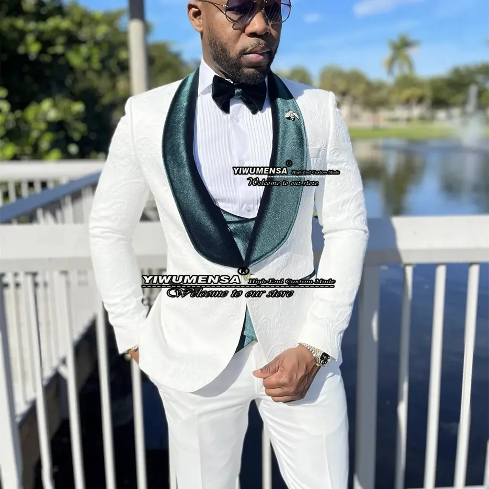 Formal Wedding Tuxedos Groom Wear Men Suits 3 Pieces Customized Jacket+Vest+Pants Dinner Party Blazer Set Paleto Masculino 2025
Formal Wedding Tuxedos Groom Wear Men Suits 3 Pieces Customized Jacket+Vest+Pants Dinner Party Blazer Set Paleto Masculino 2025