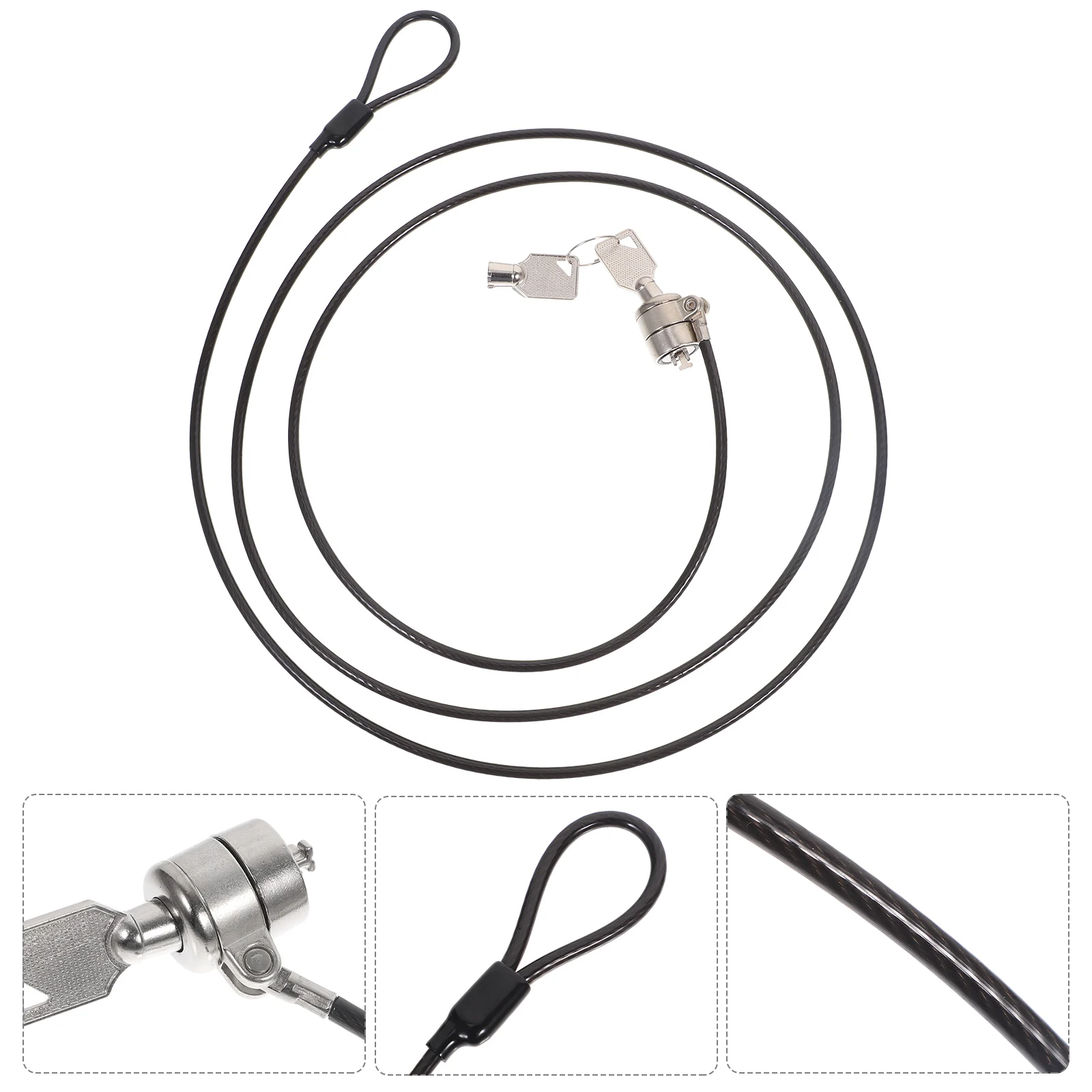 Laptops Password Lock Notebook Security Cable with Key Hardware for Accessories Computer Black Locks Keys
Laptops Password Lock Notebook Security Cable with Key Hardware for Accessories Computer Black Locks Keys
