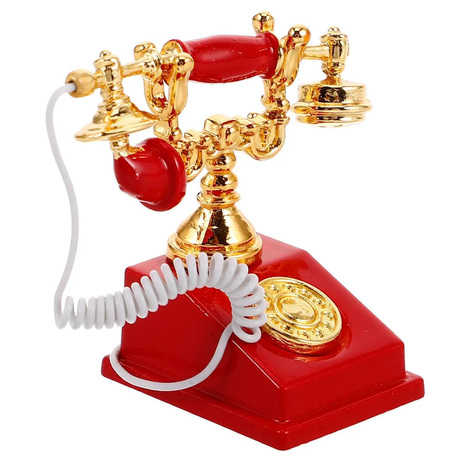 Dollhouse Decorations Old Phone Prop Kids Toys Miniature Miniatures Accessories Alloy Office
Dollhouse Decorations Old Phone Prop Kids Toys Miniature Miniatures Accessories Alloy Office