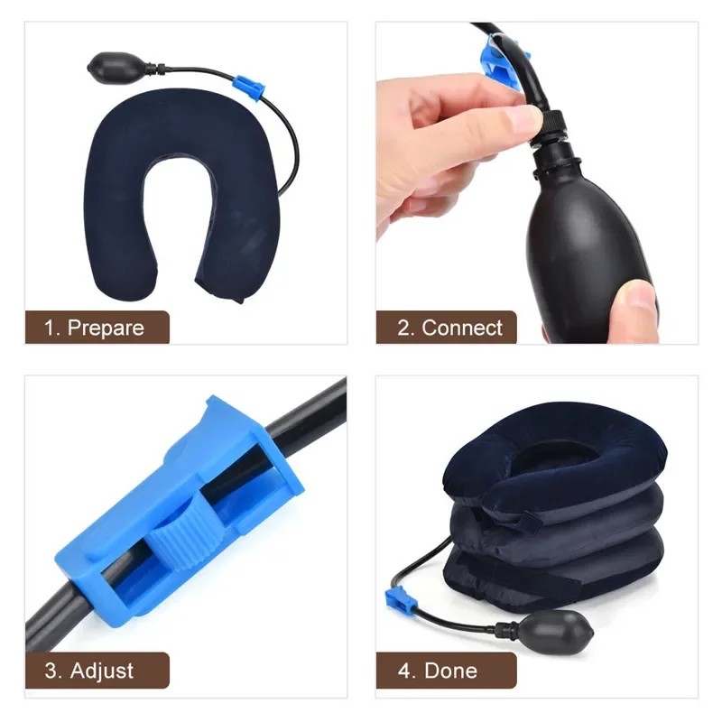 Neck Massage Inflatable U Shape Pillow Collar Tractor Air Cervical Traction Device Neck Support Massage Relaxing Brace Massager
Neck Massage Inflatable U Shape Pillow Collar Tractor Air Cervical Traction Device Neck Support Massage Relaxing Brace Massager