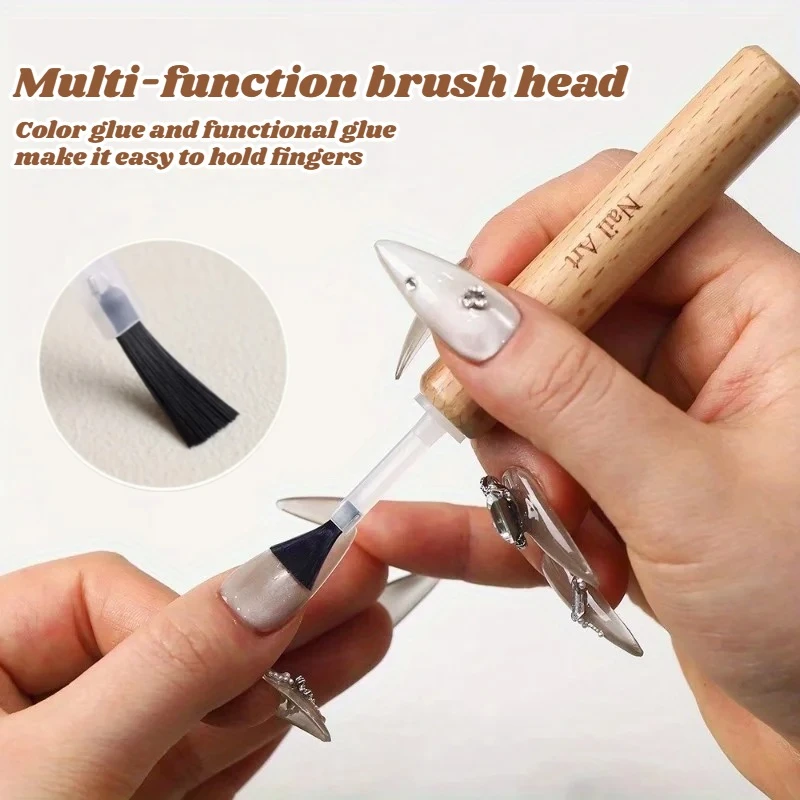 Nail Art Brush Set, Detachable Wooden Grip Kit, Professional, Multi-Functional, Manicure Tool
Nail Art Brush Set, Detachable Wooden Grip Kit, Professional, Multi-Functional, Manicure Tool