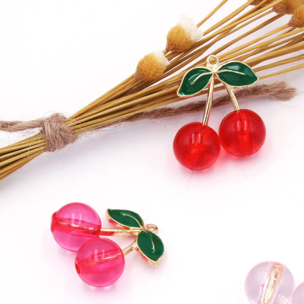 10Pcs Red Cherry Charms Pendants for Bracelet Necklace Choker DIY Jewelry Making Crafting Scrapbooking Birthday Wedding
10Pcs Red Cherry Charms Pendants for Bracelet Necklace Choker DIY Jewelry Making Crafting Scrapbooking Birthday Wedding