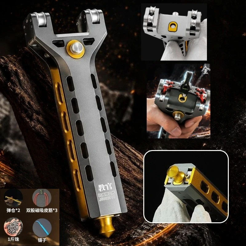 Automatic Loading CNC Metal Material Slingshot Outdoor Portable High-precision and Powerful Hunting Equipment
Automatic Loading CNC Metal Material Slingshot Outdoor Portable High-precision and Powerful Hunting Equipment