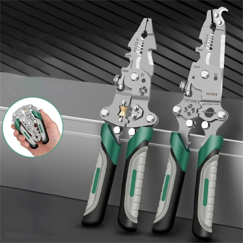 16/18 in 1 Wire Stripper Foldable Upgraded Multifunctional Folding Pliers Wire Stripper Pliers Tool for Electrical Wire 37JD
16/18 in 1 Wire Stripper Foldable Upgraded Multifunctional Folding Pliers Wire Stripper Pliers Tool for Electrical Wire 37JD