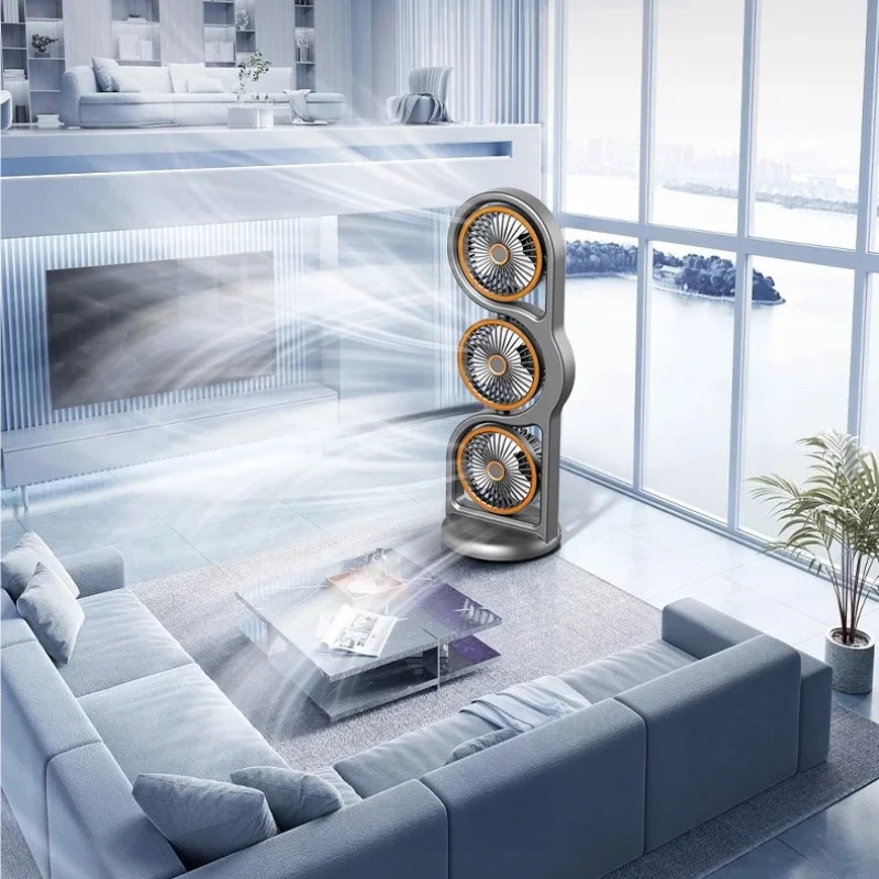 3-Head USB Rechargeable Desktop Air Circulator Fan, 360° Full Rotation, 5 Adjustable Wind Speeds, Portable Silent Cooling Fan fo
3-Head USB Rechargeable Desktop Air Circulator Fan, 360° Full Rotation, 5 Adjustable Wind Speeds, Portable Silent Cooling Fan fo
