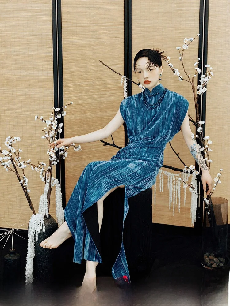 Blue New Chinese Sle Wedding Dr Morning oot Ceremony Dr Vintage Elegance Wedding Dr Long Qipao Gown
Blue New Chinese Sle Wedding Dr Morning oot Ceremony Dr Vintage Elegance Wedding Dr Long Qipao Gown