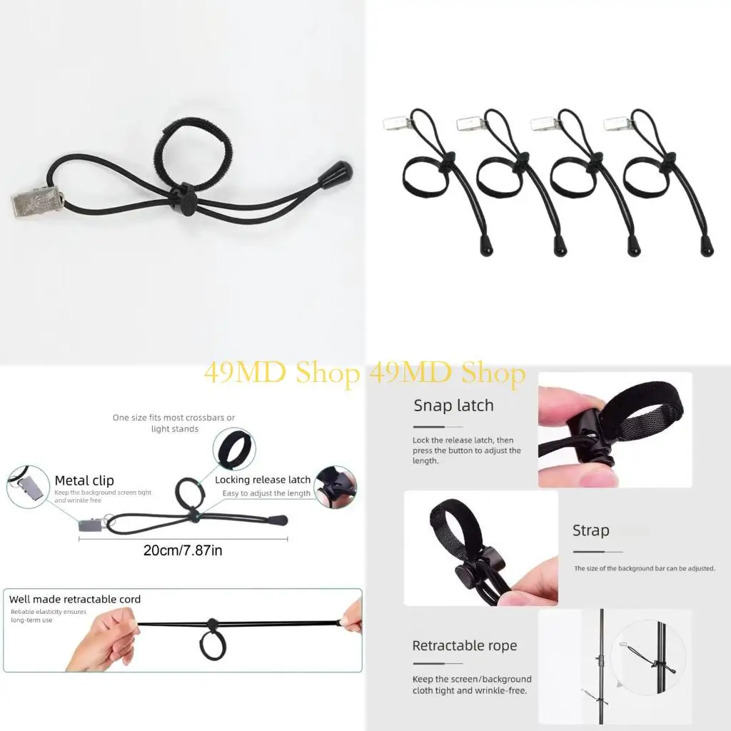 49MD 4Pcs Adjustable Photography Clamps Fix Backdrops Secure Pants Hems Use
49MD 4Pcs Adjustable Photography Clamps Fix Backdrops Secure Pants Hems Use