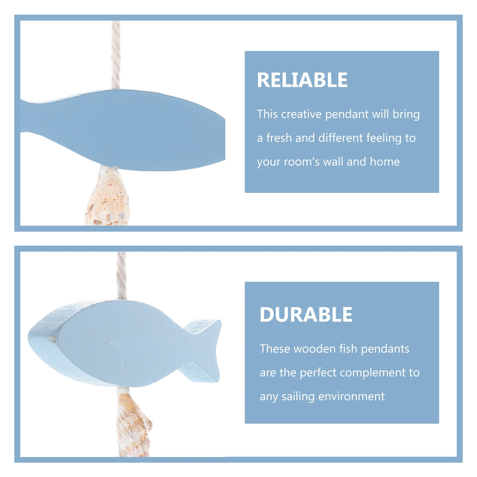 Wooden Fish Pendants Vintage Mediterranean Style Nautical Wall Hanging Ornament Creative Decor for Home Shop Cafe Beach
Wooden Fish Pendants Vintage Mediterranean Style Nautical Wall Hanging Ornament Creative Decor for Home Shop Cafe Beach