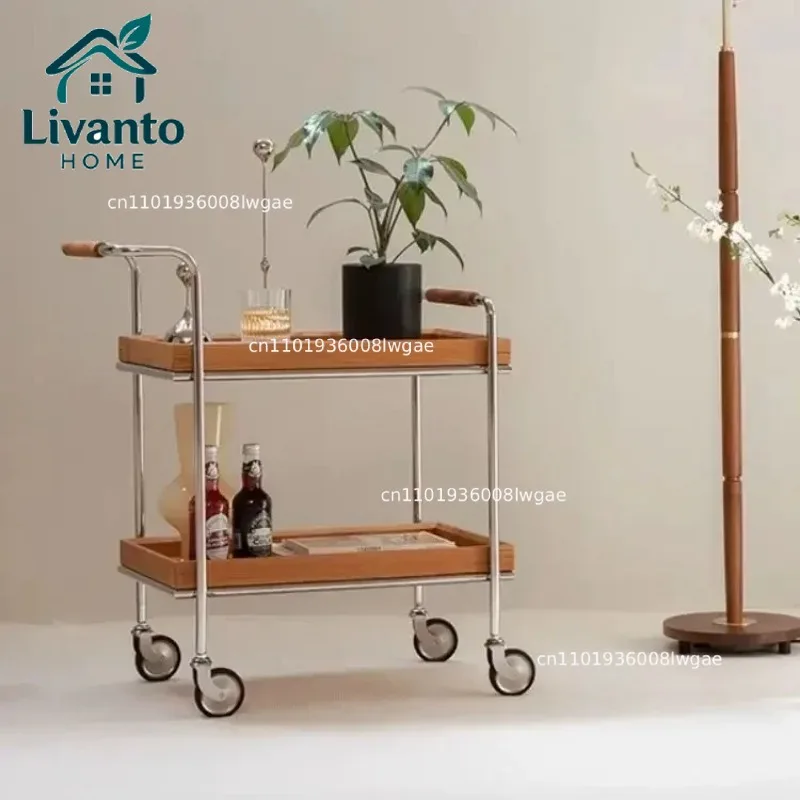 Retro Tie Rod Solid Wood Side Living Room Sofa Movable Coffee Table Storage Rack Dining Car Bedside Light Luxury Coffee Tables
Retro Tie Rod Solid Wood Side Living Room Sofa Movable Coffee Table Storage Rack Dining Car Bedside Light Luxury Coffee Tables