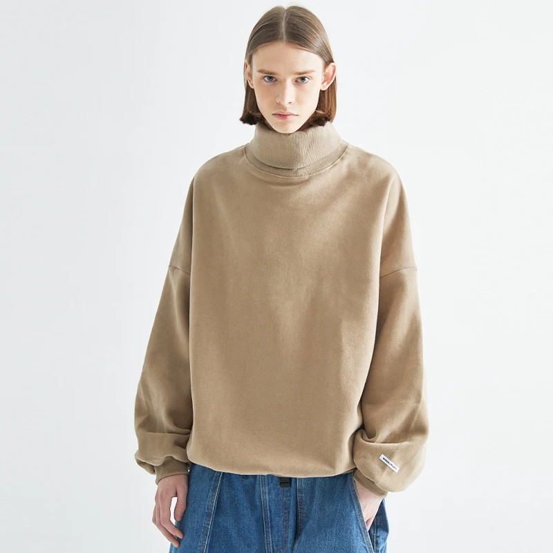 Leisure turtleneck hoodie loose fashion brand factory direct sales autumn and winter season good helper
Leisure turtleneck hoodie loose fashion brand factory direct sales autumn and winter season good helper