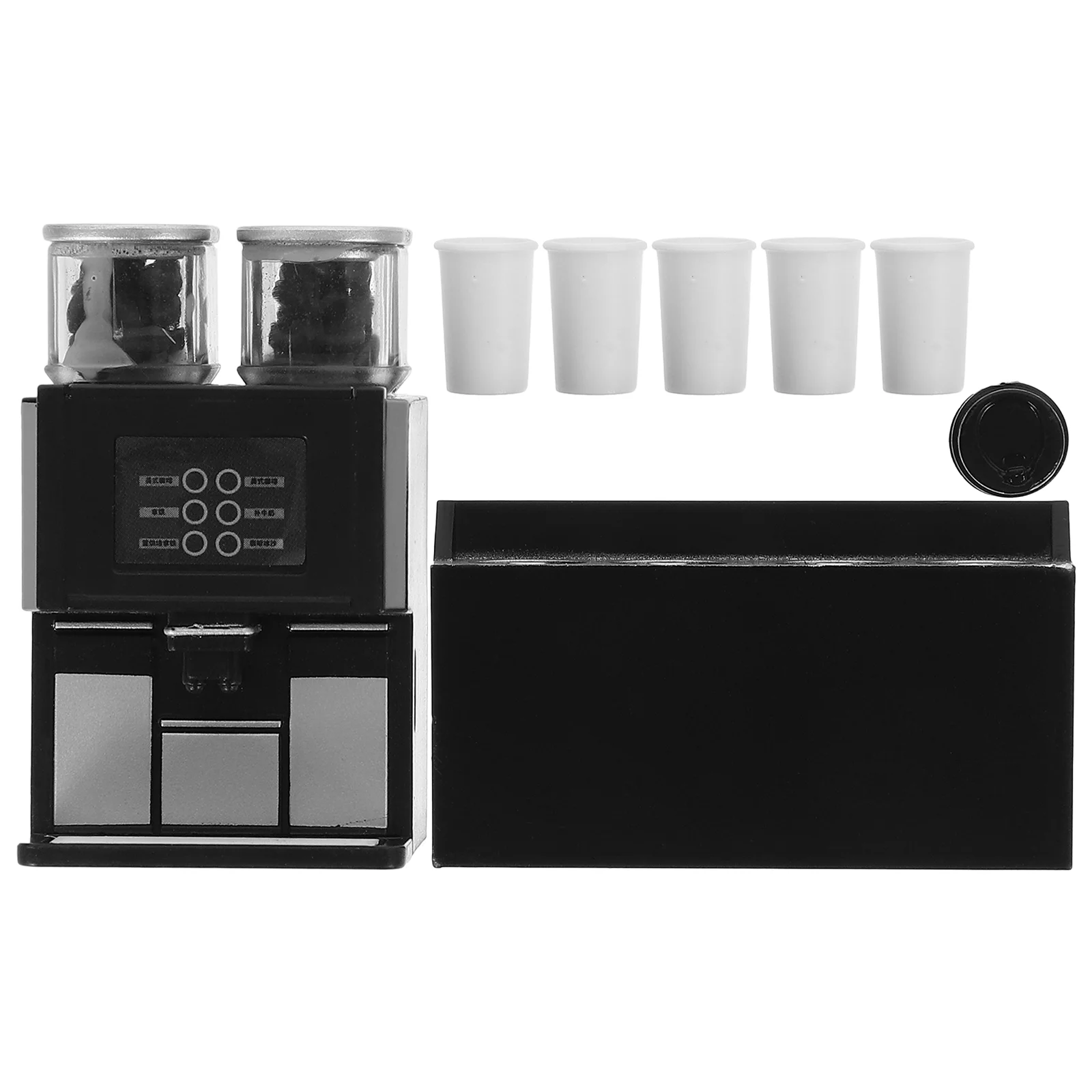 Miniature Coffee Machine Model Black Prop House Kitchen Toy Decorative Mini Cup Scene Prop Lifelike Appearances Creative
Miniature Coffee Machine Model Black Prop House Kitchen Toy Decorative Mini Cup Scene Prop Lifelike Appearances Creative