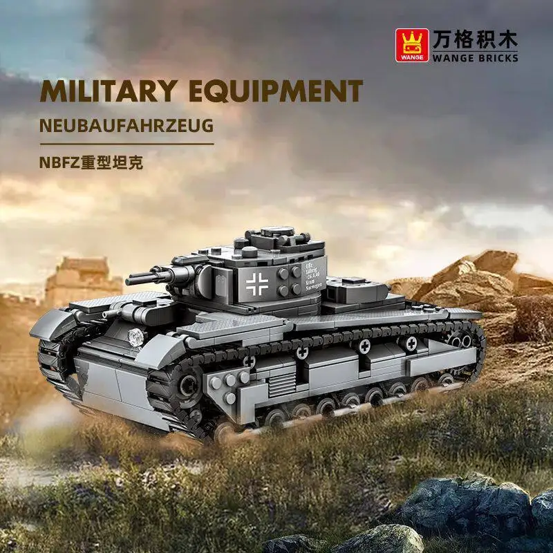 632PCS+ Tank Destroyer Building Blocks Heavy Tank Model Assembly Desktop Ornament Toy Birthday Gift For Boys
632PCS+ Tank Destroyer Building Blocks Heavy Tank Model Assembly Desktop Ornament Toy Birthday Gift For Boys