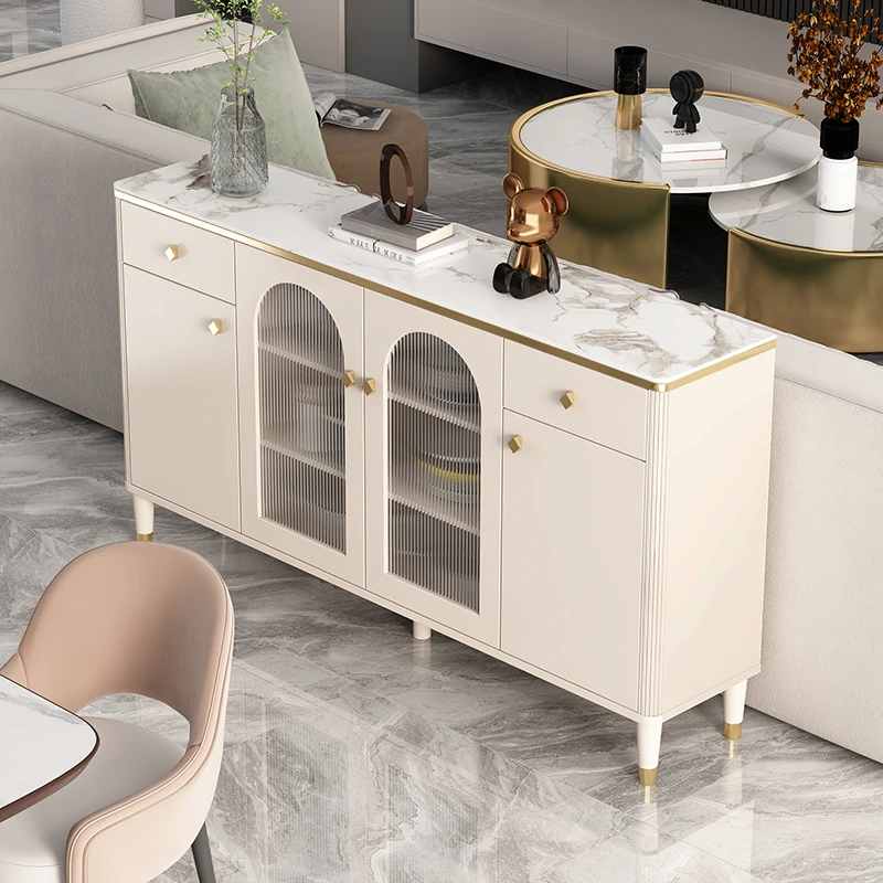 Cream wind light luxury dining side cabinet rock slab simple, home living room kitchen cabinet storage storage against the wall
Cream wind light luxury dining side cabinet rock slab simple, home living room kitchen cabinet storage storage against the wall