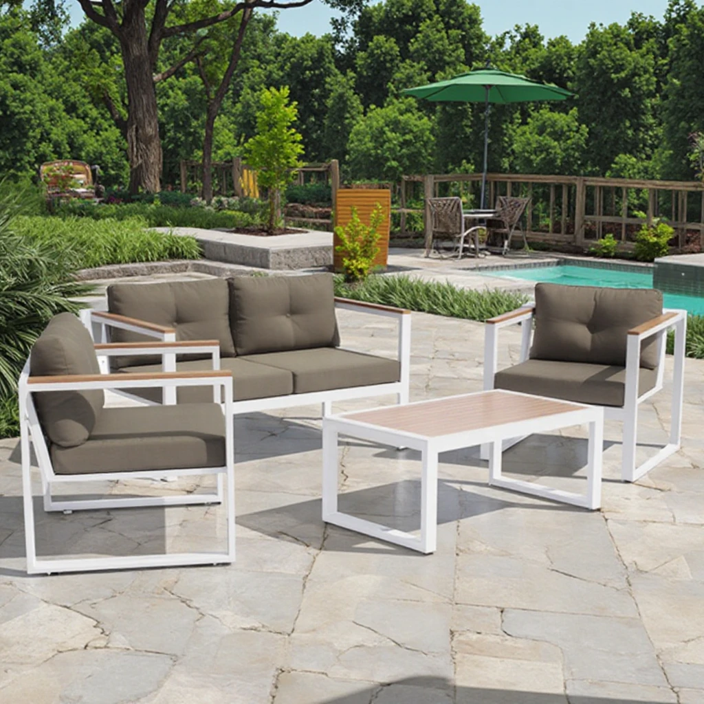 All Weather Aluminum Furniture Outdoor Terrace Session Plastic Wood Garden Sofa Set Garden Outdoor Furniture Set
All Weather Aluminum Furniture Outdoor Terrace Session Plastic Wood Garden Sofa Set Garden Outdoor Furniture Set