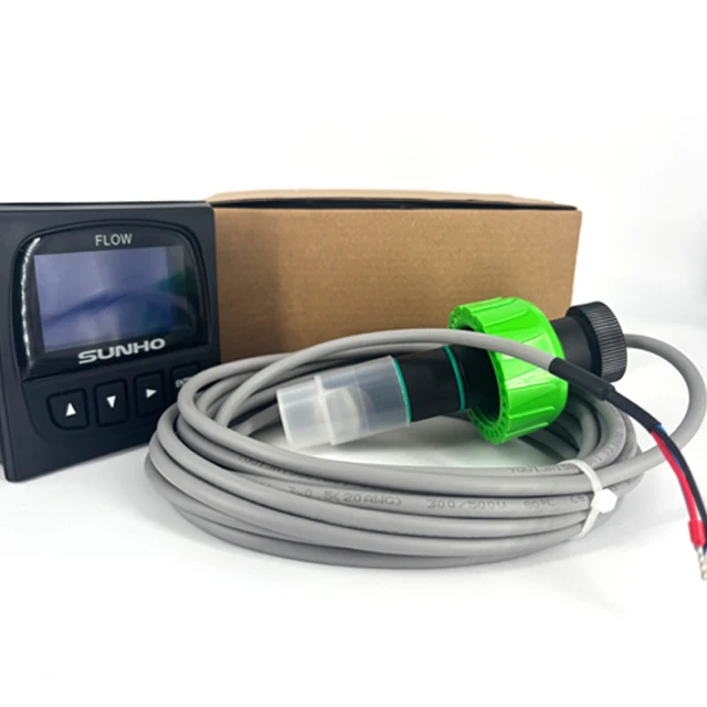 RS485 420mA Output IP65 Resistant ABS/PP Material Pipeline Rotor Flowmeter Liquid Flow Sensor Customized Wheel Sensor