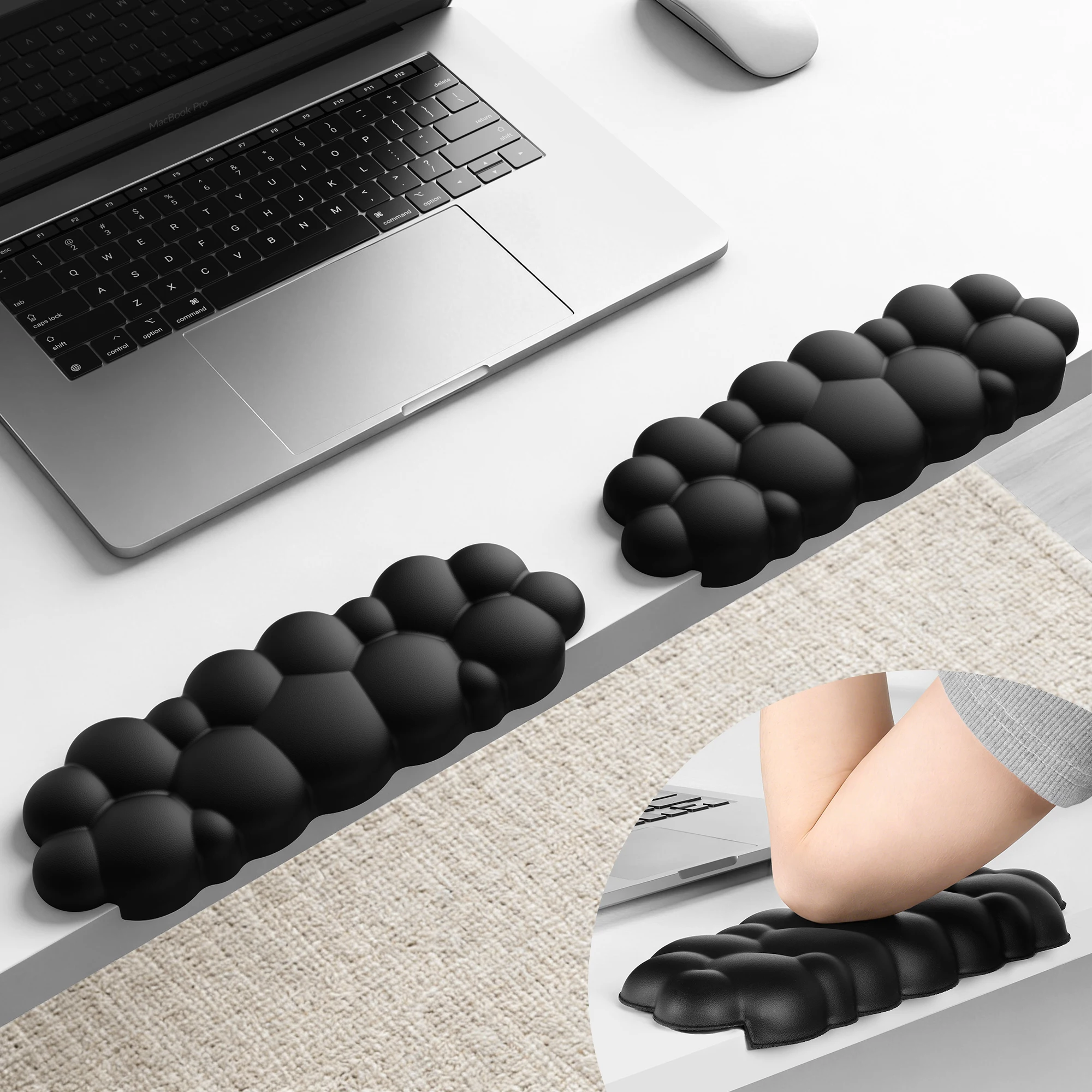 Elbow Pad for Desk, 2-Pack L-Shaped Desk Edge Arm Rest Cloud Wrist Rest, Non-Slip Memory Foam Wrist Pads, Wrist Support
Elbow Pad for Desk, 2-Pack L-Shaped Desk Edge Arm Rest Cloud Wrist Rest, Non-Slip Memory Foam Wrist Pads, Wrist Support