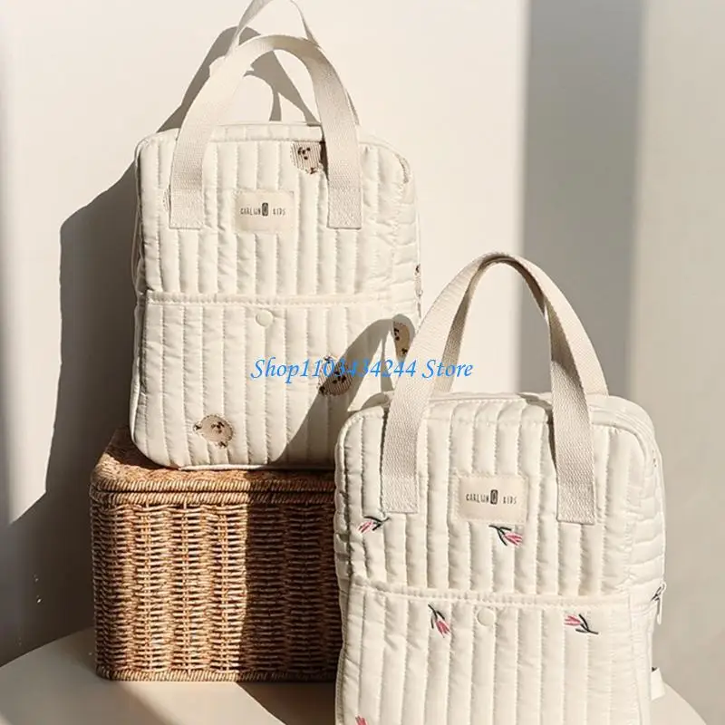 Large Capacity Baby Diaper Storage Bag Travel Handbag with Stylish Embroidery and Convenient Strollers Attachment Belt
Large Capacity Baby Diaper Storage Bag Travel Handbag with Stylish Embroidery and Convenient Strollers Attachment Belt