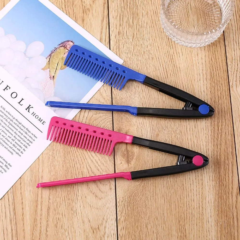 Portable V Type Hair Straightener Comb Anti-static Salon Hairdressing Brush Comb Styling Tools Washable Hair Comb Clip Women
Portable V Type Hair Straightener Comb Anti-static Salon Hairdressing Brush Comb Styling Tools Washable Hair Comb Clip Women