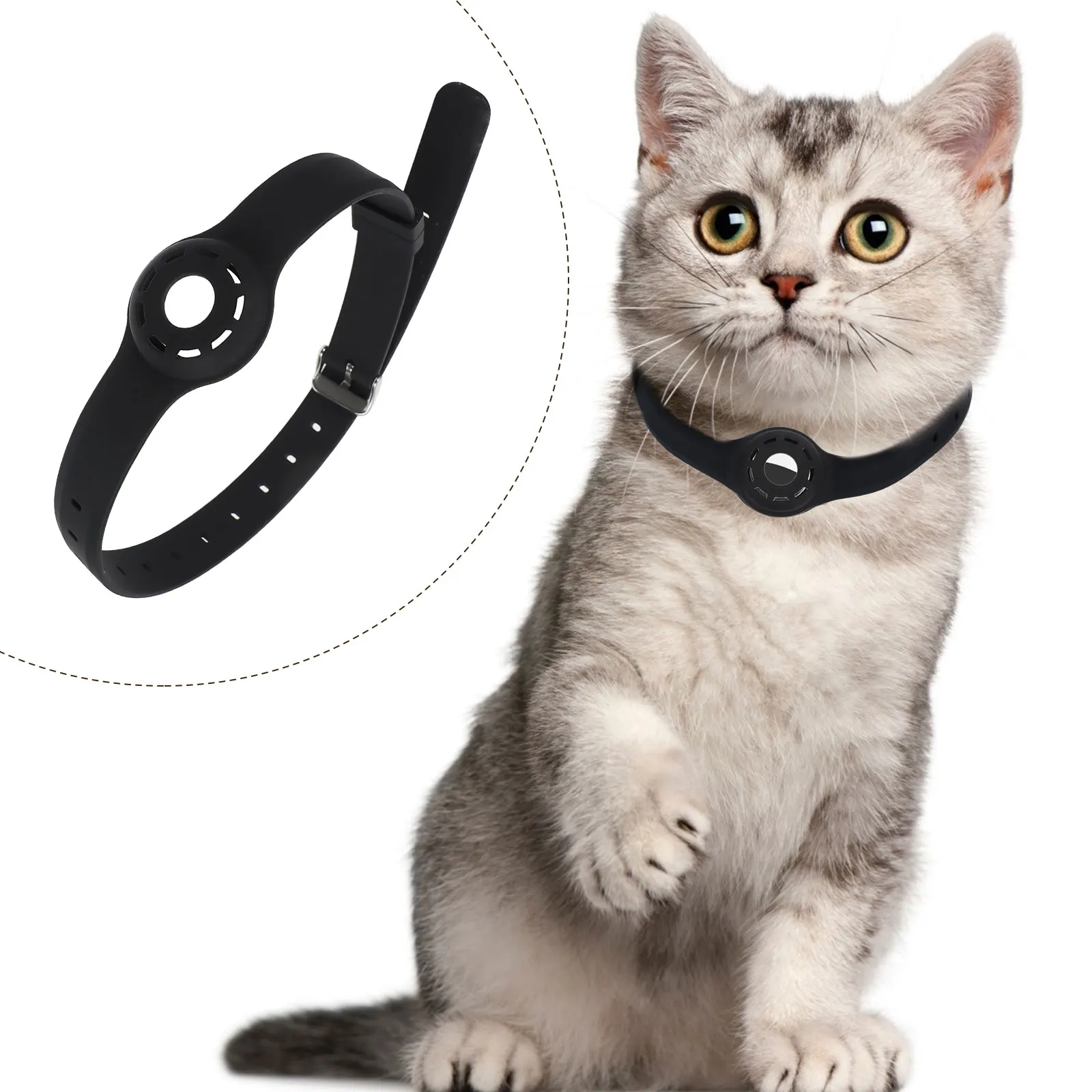 1pc Pet Collar Holder Locator Protective Case Durable High Quality Material Silicone Anti Scratch Cover Tracer Pet Hanger Dog 
1pc Pet Collar Holder Locator Protective Case Durable High Quality Material Silicone Anti Scratch Cover Tracer Pet Hanger Dog