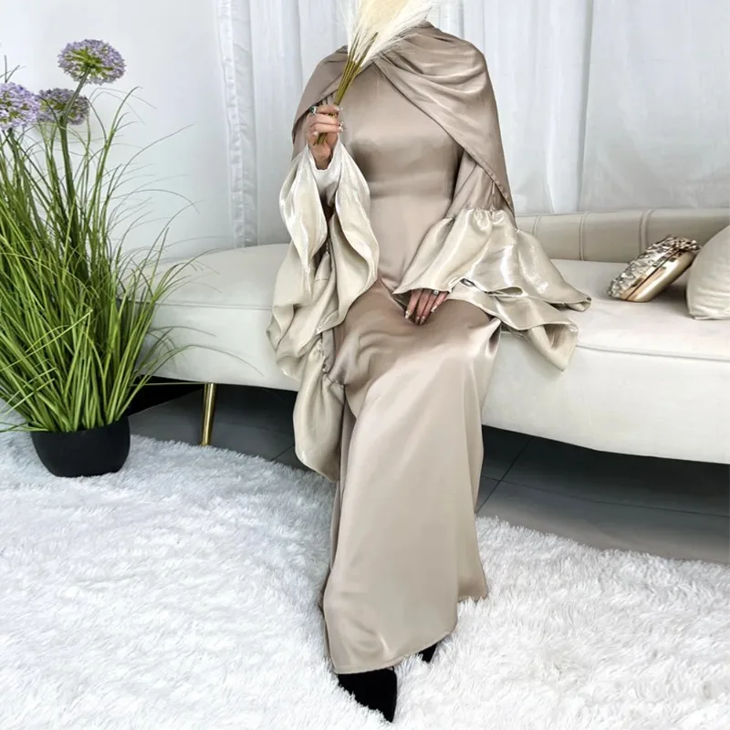 Eid Muslim Abaya Dubai Elegant Ruffle Sleeve Evening Dresses Arab Satin Robe Moroccan Maxi Islamic Turkey Clothes Kaftan Ramadan
Eid Muslim Abaya Dubai Elegant Ruffle Sleeve Evening Dresses Arab Satin Robe Moroccan Maxi Islamic Turkey Clothes Kaftan Ramadan