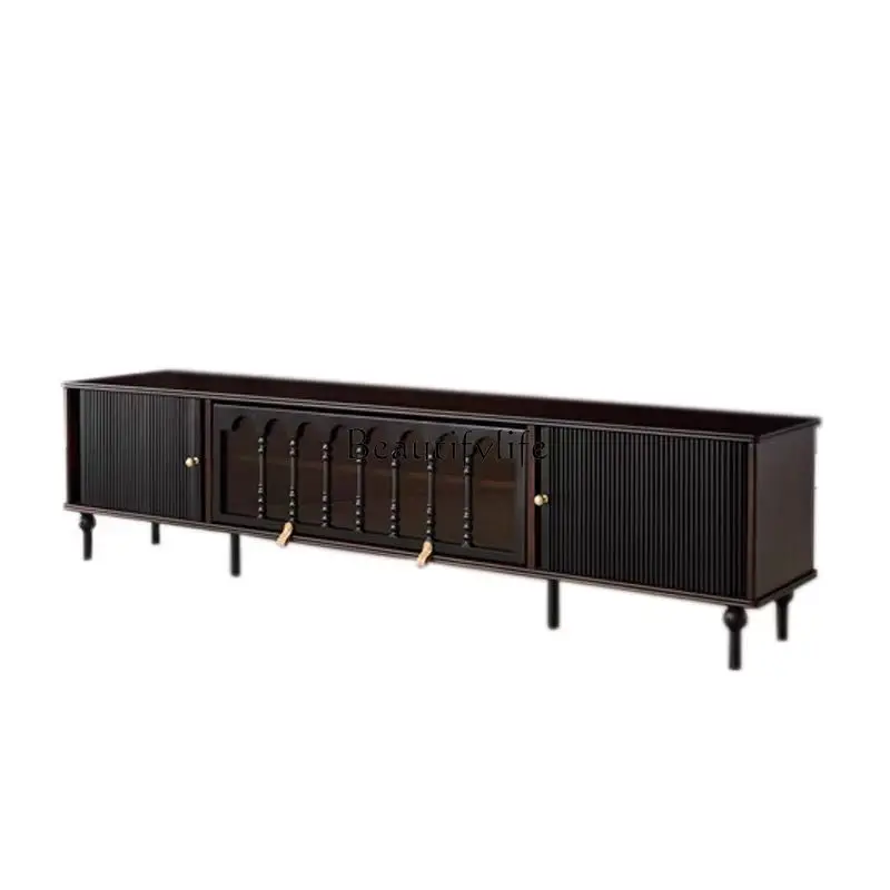 French retro solid wood TV cabinet small apartment living room new high-end sense
French retro solid wood TV cabinet small apartment living room new high-end sense