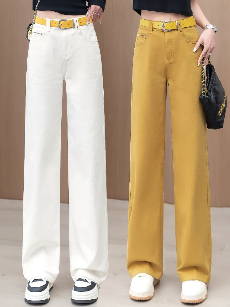 Slim Fit Wide Leg Denim Jeans High Waist Straight Casual Pants Women's Fashion Spring Autumn 2026 New Style Comfortable Soft
Slim Fit Wide Leg Denim Jeans High Waist Straight Casual Pants Women's Fashion Spring Autumn 2026 New Style Comfortable Soft