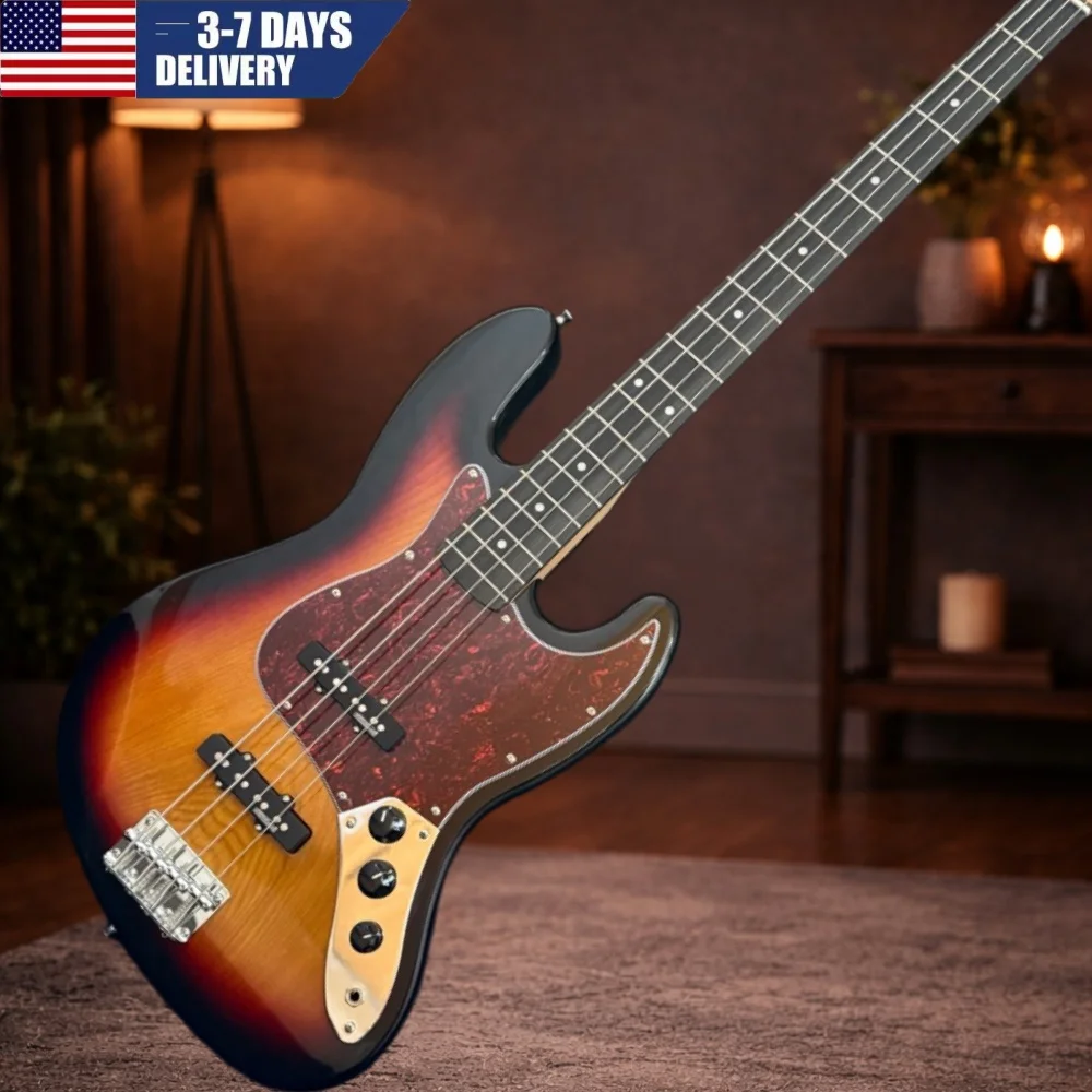 Fast Delivery Sunset Color Electric Guitar Solid Wood Body Fixed Bridge 4 Strings
Fast Delivery Sunset Color Electric Guitar Solid Wood Body Fixed Bridge 4 Strings