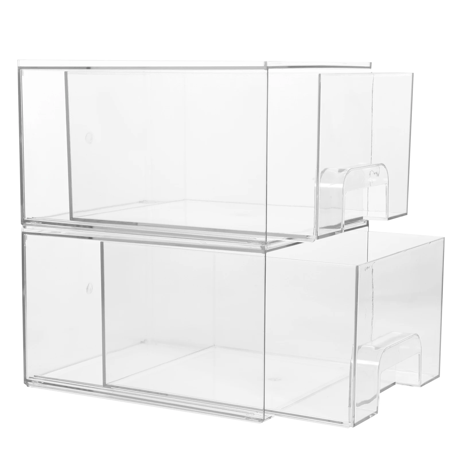 2 Pcs Transparent Pet Cosmetics Storage Boxes Plastic Drawers Stackable Bedroom Office Vanity ganizer Containers For Drawers
2 Pcs Transparent Pet Cosmetics Storage Boxes Plastic Drawers Stackable Bedroom Office Vanity ganizer Containers For Drawers