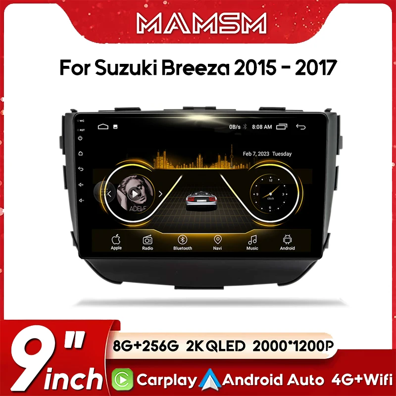 Автомобильный радиоприемник Android 13 Carplay для Suzuki Vitara Breeza 2015-2017 Мультимедийный видеоплеер GPS Стерео DSP WiFi + 4G головное устройство
Автомобильный радиоприемник Android 13 Carplay для Suzuki Vitara Breeza 2015-2017 Мультимедийный видеоплеер GPS Стерео DSP WiFi + 4G головное устройство