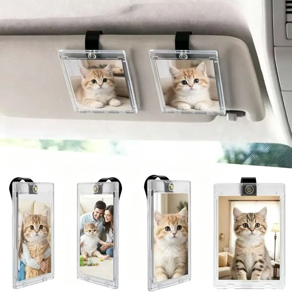 Lightweight Car Picture Holder Transparent Scratch-Resistant Car Photo Holder UV Protection Waterproof Visor Clip Photo Frame
Lightweight Car Picture Holder Transparent Scratch-Resistant Car Photo Holder UV Protection Waterproof Visor Clip Photo Frame