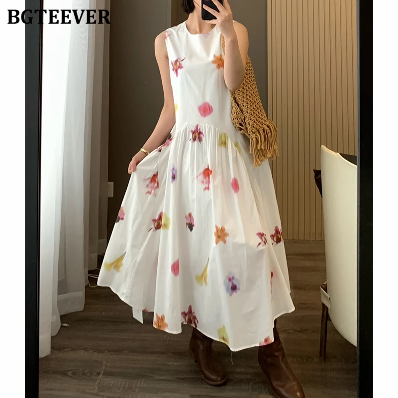 BGTEEVER Casual Loose Female Printed Dress Summer Vintage O-neck Women Sleeveless A-line Vest Dress
BGTEEVER Casual Loose Female Printed Dress Summer Vintage O-neck Women Sleeveless A-line Vest Dress
