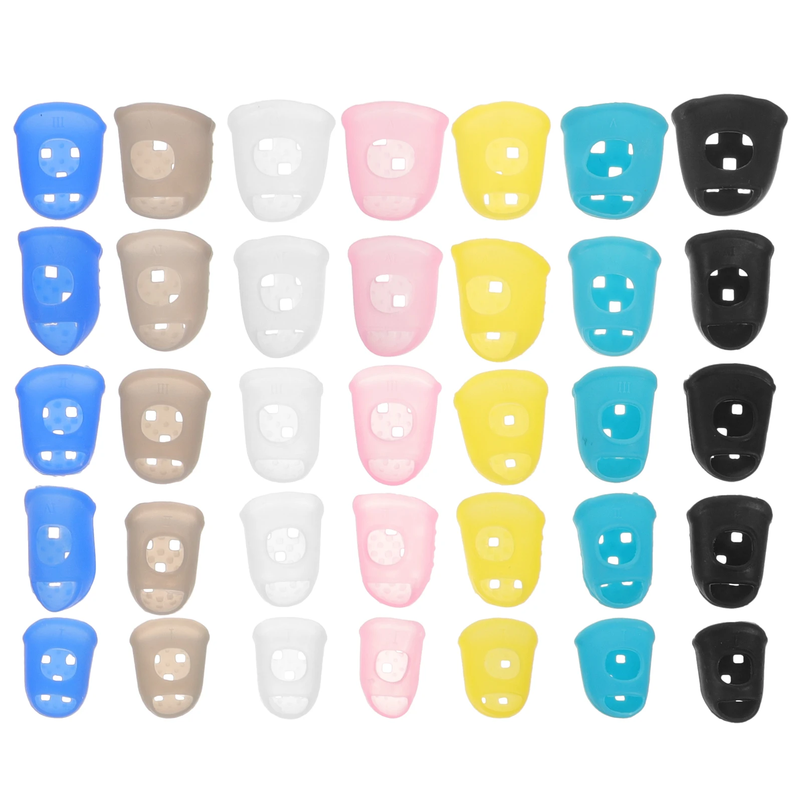 35pcs Guitar Finger Protectors Silicone Covers for Beginners Practice String Pressing Protection Various Colors Fits Different
35pcs Guitar Finger Protectors Silicone Covers for Beginners Practice String Pressing Protection Various Colors Fits Different