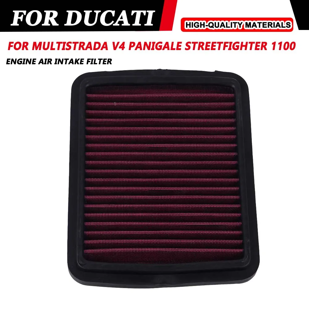 Motorcycle Engine Air Intake Filter Cleaner High Flow Air Filter For Ducati Panigale Streetfighter 1100 Multistrada 1200 V4
Motorcycle Engine Air Intake Filter Cleaner High Flow Air Filter For Ducati Panigale Streetfighter 1100 Multistrada 1200 V4