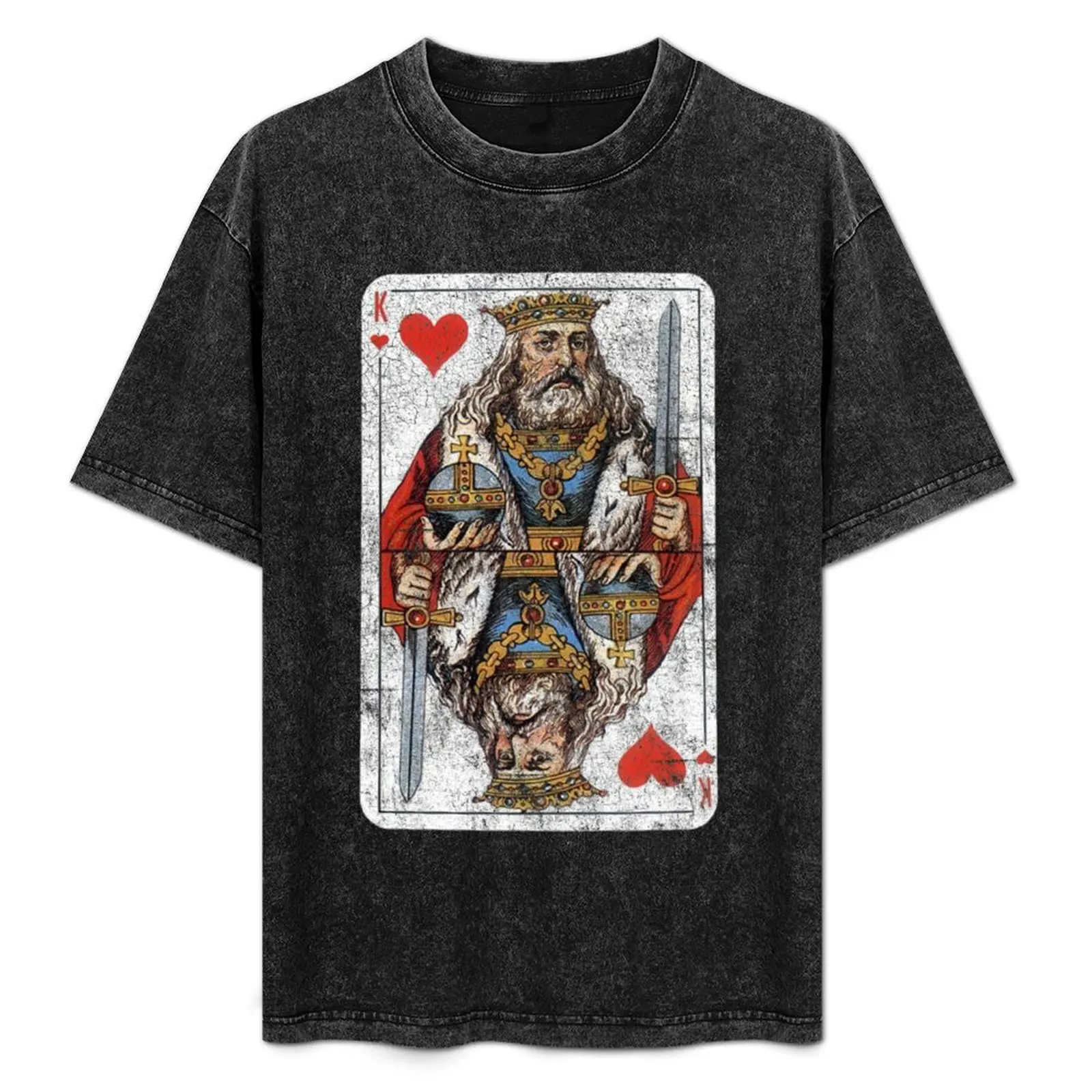 Vintage King of Hearts Playing Card T-Shirt Outdoor Working T-Shirt
Vintage King of Hearts Playing Card T-Shirt Outdoor Working T-Shirt