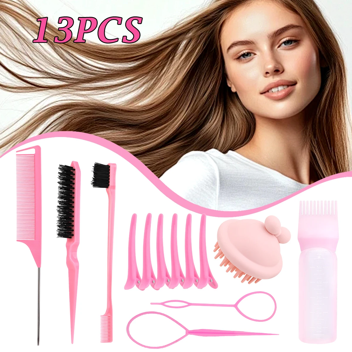 Набор парикмахерских инструментов из 13 предметов, подходит для всех волос, набор парикмахерских инструментов для укладки, предметы первой необходимости для путешествий в салоне.
Набор парикмахерских инструментов из 13 предметов, подходит для всех волос, набор парикмахерских инструментов для укладки, предметы первой необходимости для путешествий в салоне.