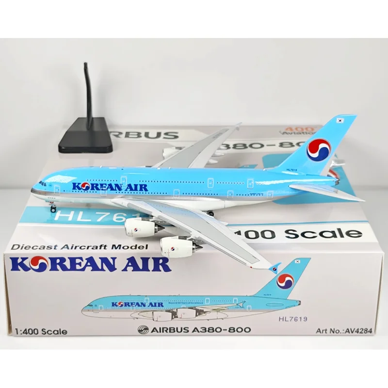 Diecast 1/400 Scale AV4284 Korean Air A380-800 HL7619 Alloy Aircraft Model Toy Collectible Ornament Decoration
Diecast 1/400 Scale AV4284 Korean Air A380-800 HL7619 Alloy Aircraft Model Toy Collectible Ornament Decoration