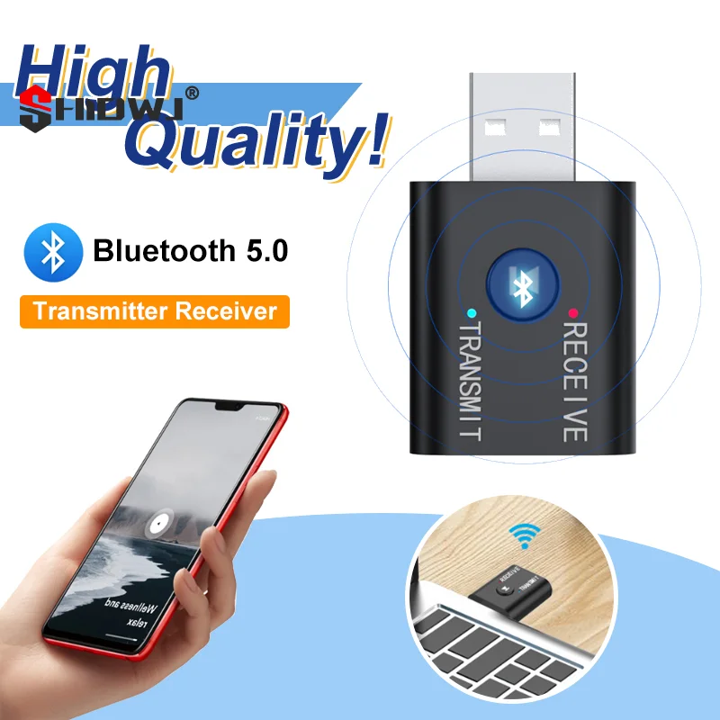 USB Bluetooth 5.0 Transmitter Receiver Stereo Bluetooth USB 3.5mm For TV PC Headphones Home Stereo Car Bluetooth Receivers
USB Bluetooth 5.0 Transmitter Receiver Stereo Bluetooth USB 3.5mm For TV PC Headphones Home Stereo Car Bluetooth Receivers