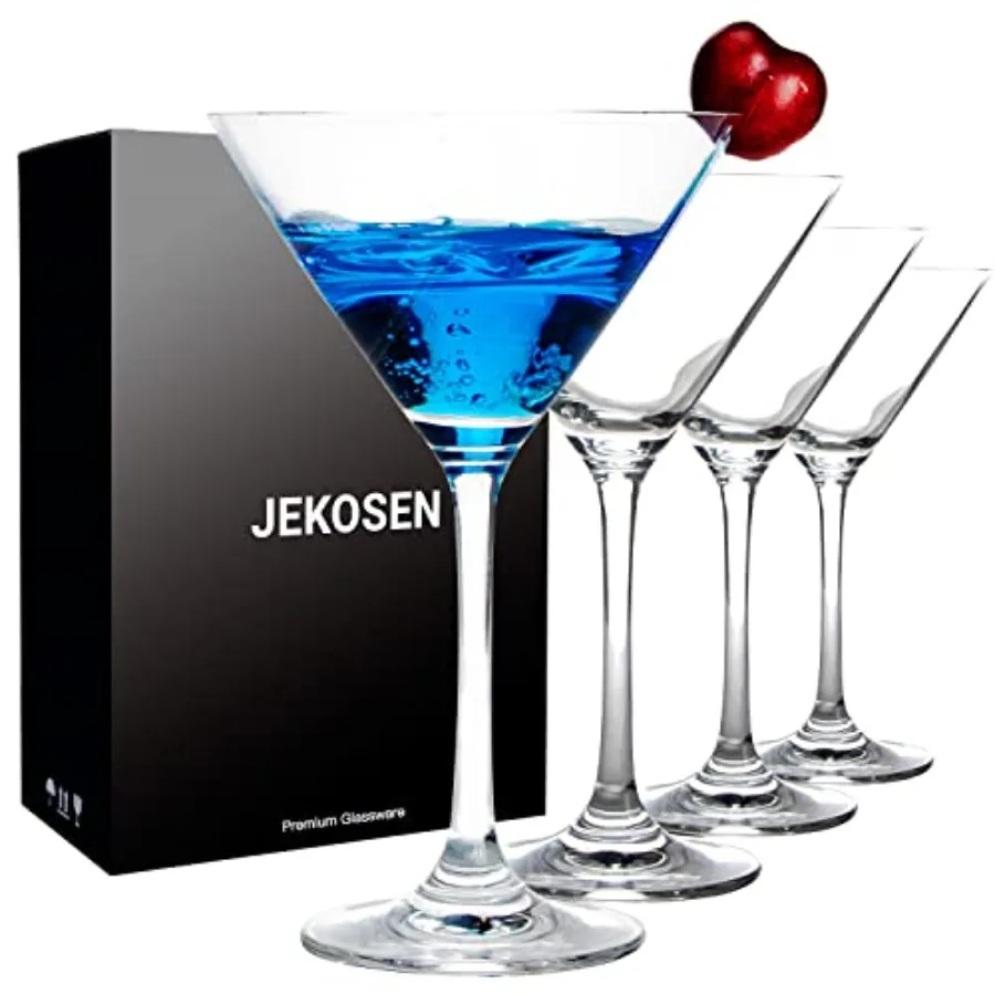 Crystal Martini Cocktail Glasses 9 Ounce Set of 4 With Premium Gift Box Premium Strong Lead-Free Clear for Bar Martini
Crystal Martini Cocktail Glasses 9 Ounce Set of 4 With Premium Gift Box Premium Strong Lead-Free Clear for Bar Martini