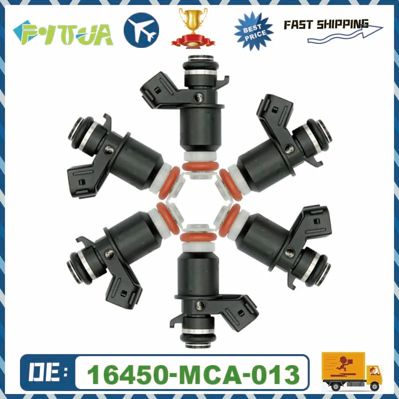6 шт. топливная форсунка 16450-MCA-003 16450-MCA-013 для Honda Goldwing 1800 GL1800 2001-2017 Valkyrie 1800 Silver Wing FSC600A 02-13
6 шт. топливная форсунка 16450-MCA-003 16450-MCA-013 для Honda Goldwing 1800 GL1800 2001-2017 Valkyrie 1800 Silver Wing FSC600A 02-13