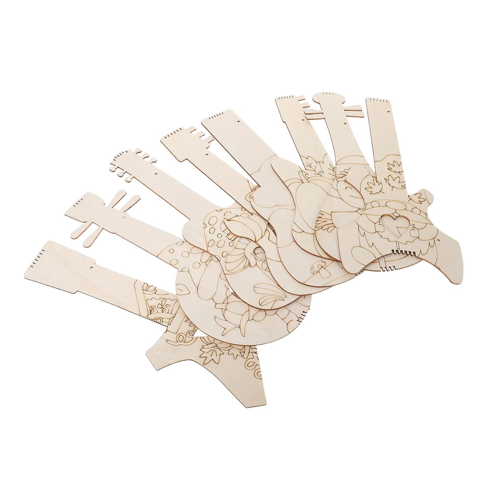 8Pcs DIY Guitar Cutout Set Natural Wooden Musical Instrument Craft for Kids Beginner Acoustic Guitar Ornament Fall Wedding Music
8Pcs DIY Guitar Cutout Set Natural Wooden Musical Instrument Craft for Kids Beginner Acoustic Guitar Ornament Fall Wedding Music