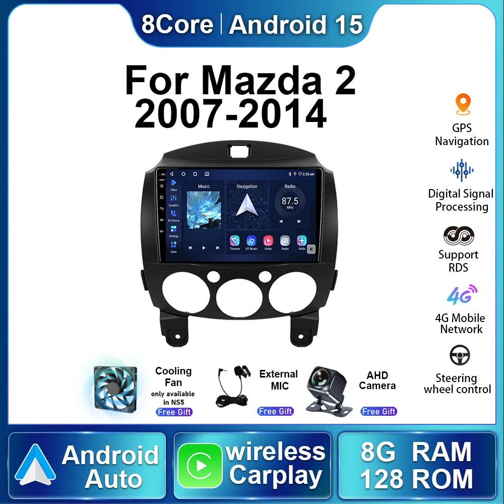 Car Radio For MAZDA 2 Mazda2 2007 - 2014 Android15 Autoradio Multimedia Video Player Stereo Auto Wireless Carplay NavigationGPS
Car Radio For MAZDA 2 Mazda2 2007 - 2014 Android15 Autoradio Multimedia Video Player Stereo Auto Wireless Carplay NavigationGPS